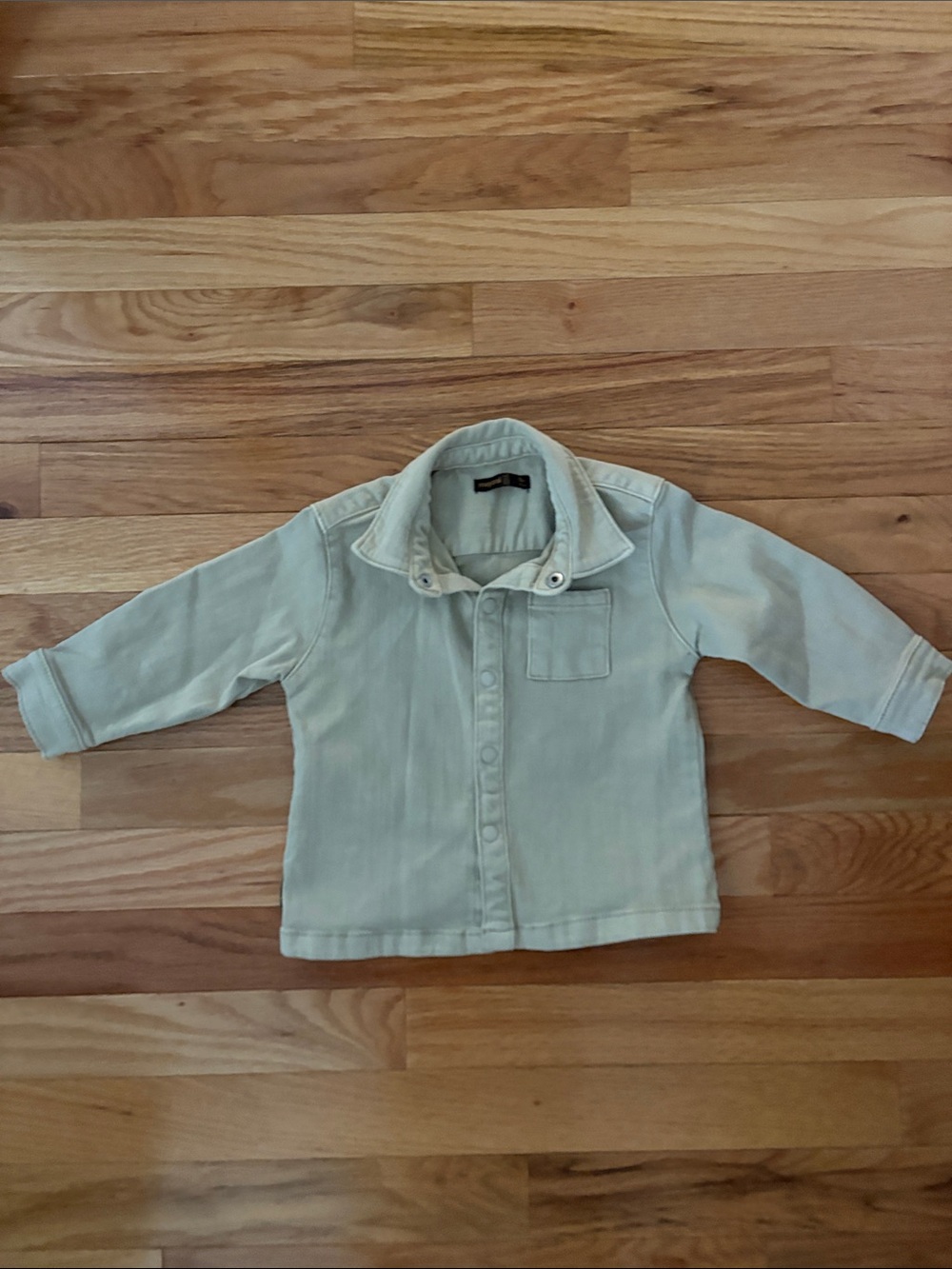 Mayoral Baby boy  tan denim over shirt jacket (9 months)